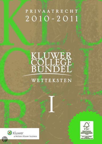 Kluwer Collegebundel 2010/2011 / Praktijkserie, Livres, Science, Verzenden
