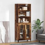 vidaXL Highboard Oud Hout 69,5 x 34 x 180 cm Bewerkt hout, Huis en Inrichting, Kasten | Dressoirs, Verzenden, Nieuw
