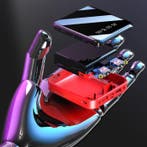 Mini Externe 20.000mAh Powerbank 2x USB LED Display Noodaccu, Verzenden