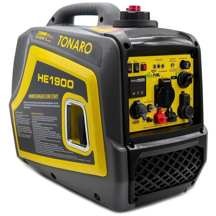 Tonaro Generator Aggregaat HE1900 Benzine/Propaan, Bricolage & Construction, Générateurs, Enlèvement ou Envoi