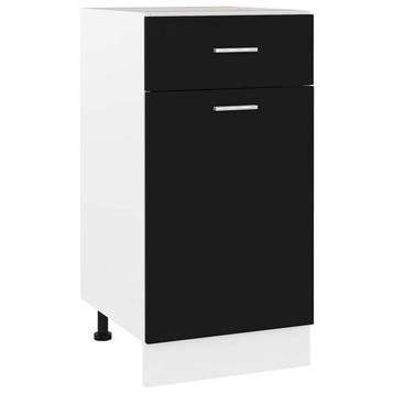 Meuble bas cuisine Lyon noir - Retour client - 40% de remise, Maison & Meubles, Verzenden