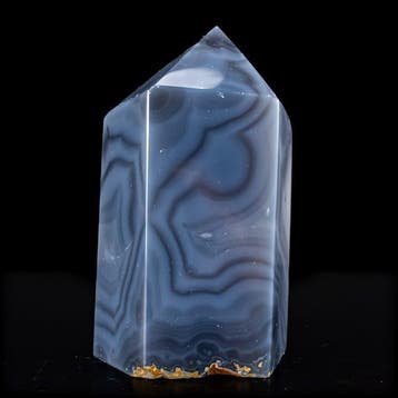 Natuurlijke agaat met chalcedoon in prachtige grijze kleur,