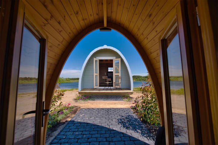 Camping Pod 480XL - trekkershut - Showroom Maastricht, Tuin en Terras, Tuinhuizen, 200 tot 400 cm, 2 ramen, 250 tot 300 cm, Nieuw