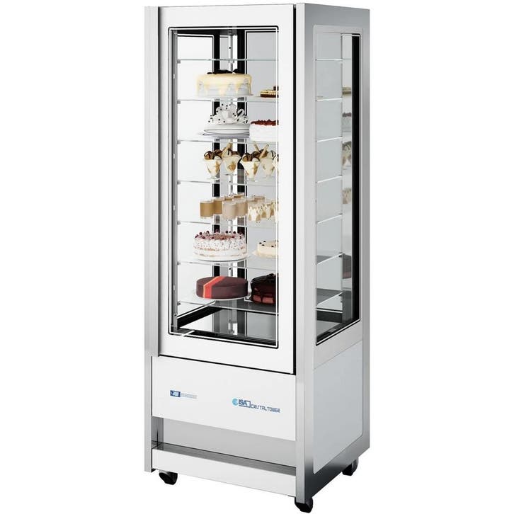 Koelvitrine | CRISTAL TOWER | 565L | RVS/Wit | +1°C/+10°C |, Zakelijke goederen, Horeca | Keukenapparatuur, Nieuw in verpakking