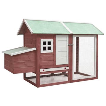 vidaXL Kippenhok 170x81x110 cm massief grenen- en vurenhout, Verzenden
