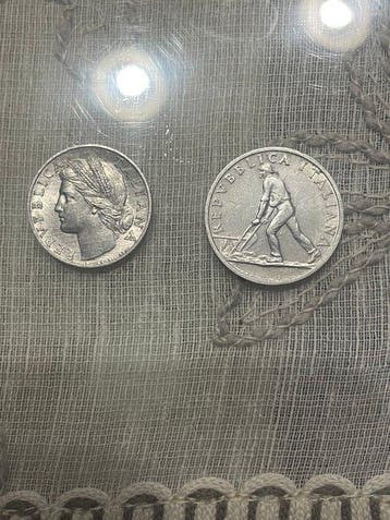 Italië, Republiek 1 Lira + 2 Lire 1946
