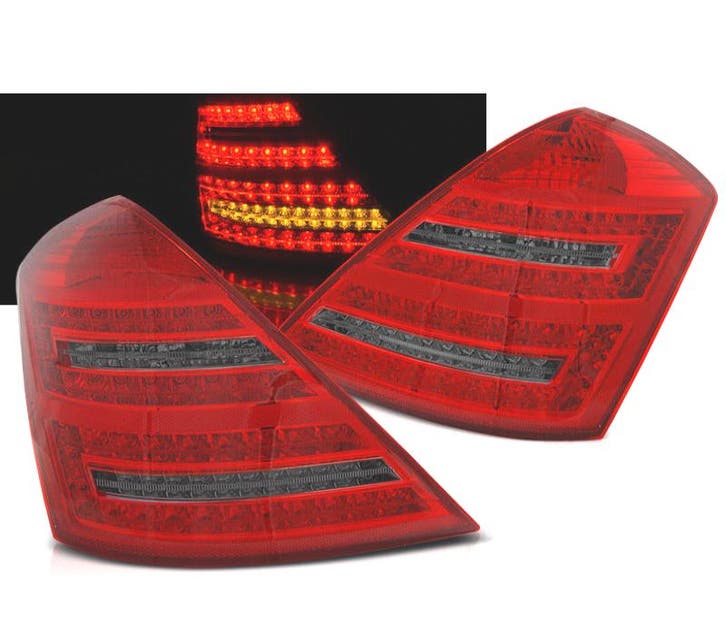 Feux Arrière Pour Mercedes W221 05-09 Led Dynamiques Rouge F, Auto-onderdelen, Verlichting, Verzenden