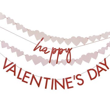 Slinger Happy ValentineS Day 2,5m 2 delig, Verzenden, Nieuw