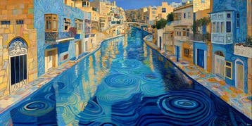 Felix van Horst - Azure Reflections (XXL), Antiek en Kunst, Kunst | Schilderijen | Modern