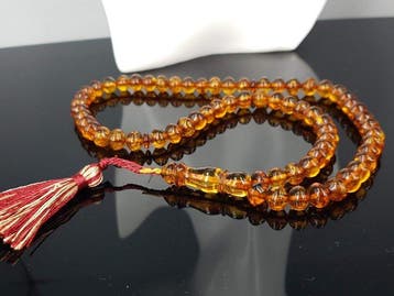 Natuurlijke Baltische amber tasbih gebedssnoer - Ketting