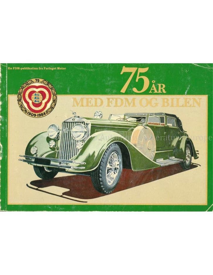75ÅR MED FDM OG BILLEN, Livres, Autos | Livres