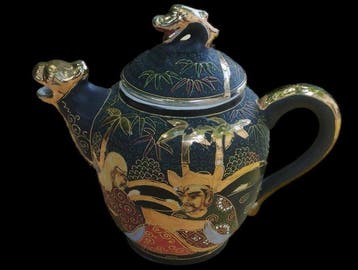 Satsuma - Theeservies (21) - Porselein - Porselein met de