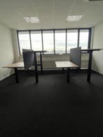 Refurbished Ahrend Duo Zit Sta Bureaus - Optie Tussenwand, Verzenden, In hoogte verstelbaar, Zo goed als nieuw