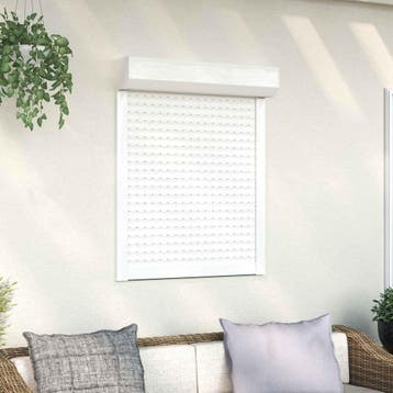 vidaXL Rolluik Wit 80 x 100 cm Aluminium en polyurethaan, Verzenden, Nieuw