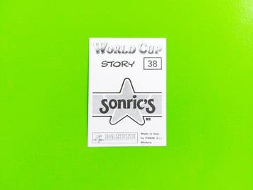 1970, 1994 Panini World Cup Story, Sonrics Pelé 38 Sticker, Nieuw