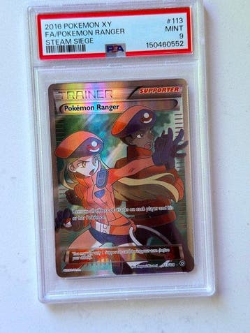 Pokémon - 1 Graded card - Pokémon Ranger 113 Full art, Foil, Hobby en Vrije tijd, Verzamelkaartspellen | Pokémon, Nieuw