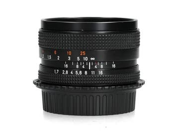 Carl Zeiss Planar 50mm F/1.7 T* - Contax - 1 jaar garantie, Ophalen of Verzenden