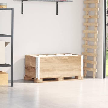 vidaXL Palletopzetranden 2 st 100x50 cm massief grenenhout, Verzenden
