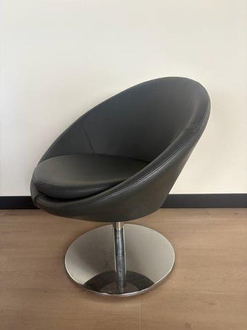 Callermuir - Fauteuil - Leder, Roestvrij staal, Antiek en Kunst