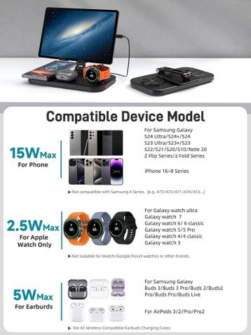 Multifunctionele Oplader Tablet/Watch | Tweede kansje | O..., Verzenden, Telefoonhanger of Accessoire