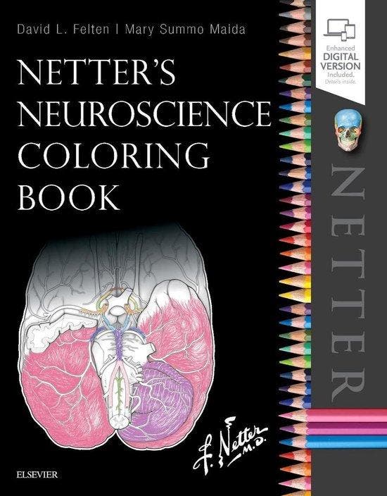 Netters Neuroscience Coloring Book 9780323509596, Livres, Langue | Anglais, Envoi