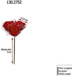 Mini foam roos met tule rood 2 cm bulk pak 96×3 roosjes =, Nieuw