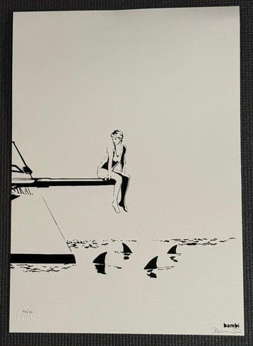 Bambi (c.1982) - Diana With Sharks