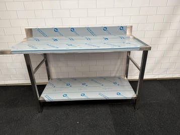 Elfinox afvoertafel t.b.v. doorschuifvaatwasser 160 cm, Ophalen of Verzenden, Nieuw in verpakking, Inox Meubilair