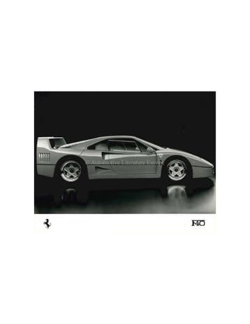 1988 FERRARI F40 PERSFOTO, Ophalen of Verzenden