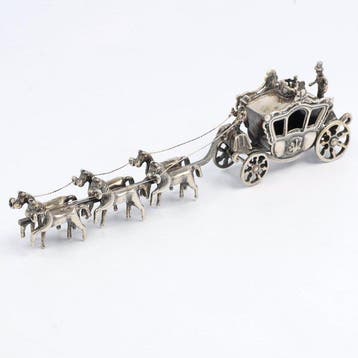 J. Weeda - Koninklijke Koets - Personnage miniature - Argent