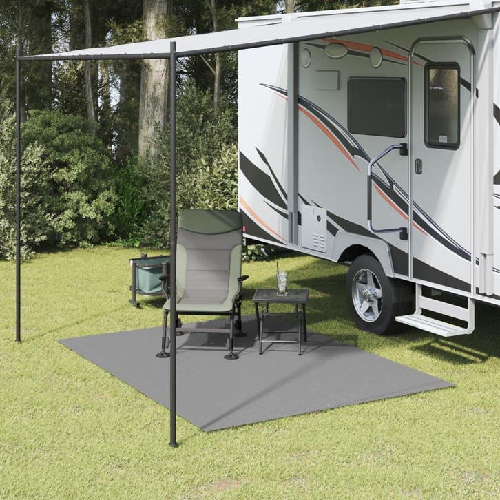 vidaXL Tenttapijt 2,5x2 m antracietkleurig, Caravanes & Camping, Accessoires de tente, Envoi