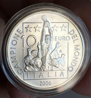 Italië. 10 Euro 2006 Campione del Mondo (Zonder