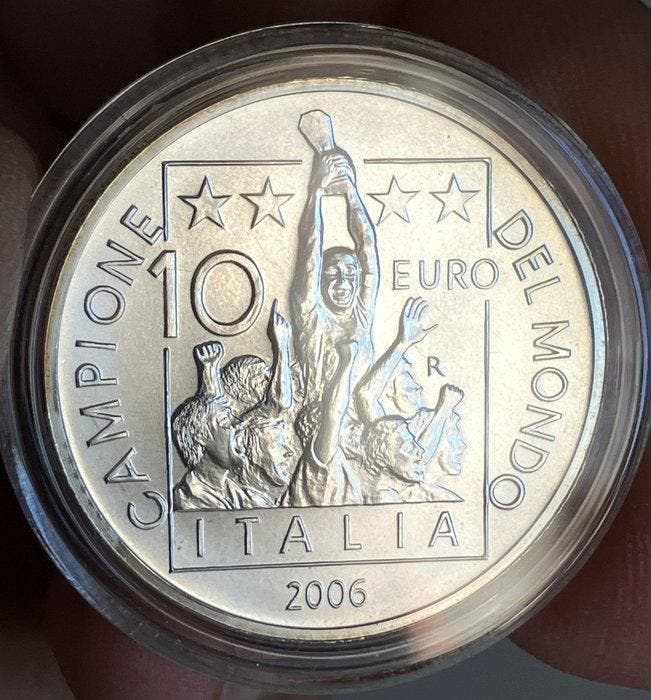 Italië. 10 Euro 2006 Campione del Mondo (Zonder, Postzegels en Munten, Munten | Europa | Niet-Euromunten