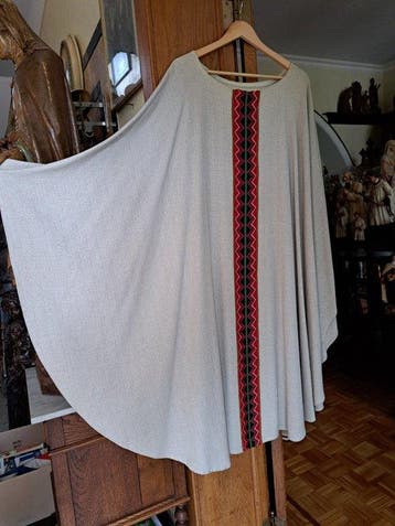 Chasuble Kazuivel Vêtement déglise - Vintage - Léger écru