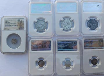 Europa Lote 7 Monedas Plata: Al-Ándalus, Hungría Medieval