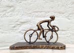 Beeldje - A biker - Brons
