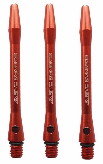 ABC Darts – Aluminium Shafts Rood – 3 sets (Dart Shafts), Sport en Fitness, Darts, Ophalen of Verzenden, Nieuw, Shafts