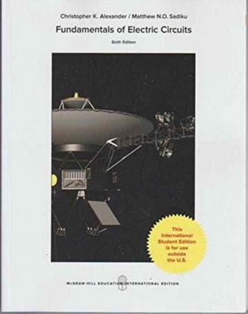 Fundamentals of Electric Circuits 9781259251320, Verzenden, Charles Alexander