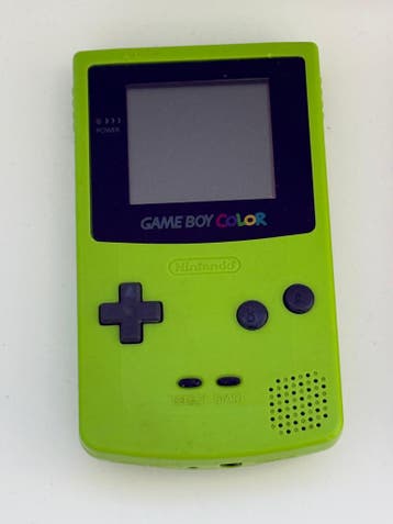 Game Boy Color Lichtgroen (Kiwi) met net Scherm, Verzenden, Gebruikt