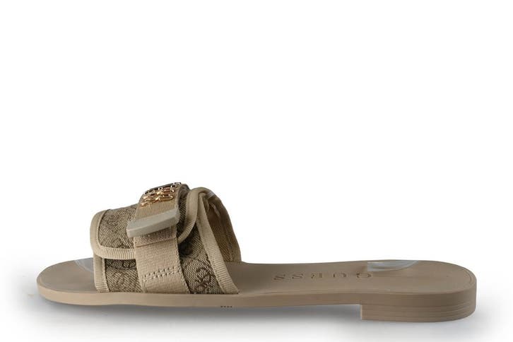 Guess Slippers in maat 41 Goud, Kleding | Dames, Schoenen, Overige kleuren, Zo goed als nieuw, Slippers, Verzenden