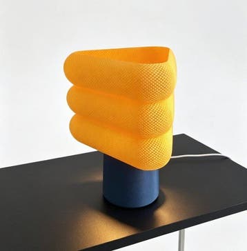 Lamp - Plastic - Gedraaide gaaslamp