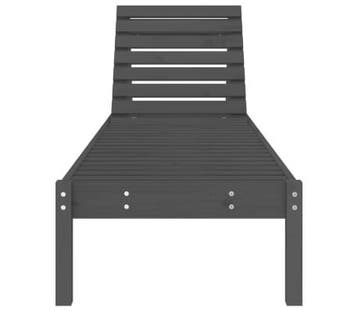 Ligstoel grijs -56% korting | Deze retour deal vliegt!, Tuin en Terras, Ligbedden, Verzenden, Zo goed als nieuw, Hout, Verstelbaar