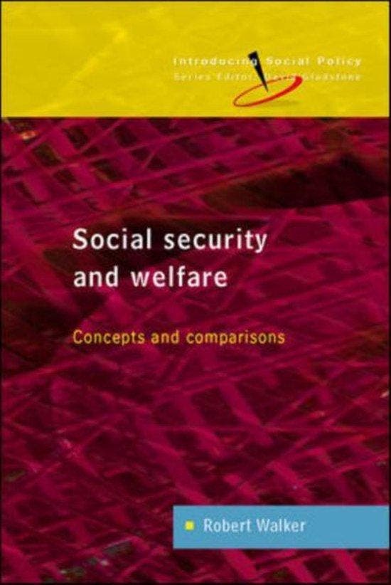 Social Security and Welfare 9780335209347 Robert Walker, Boeken, Taal | Engels, Gelezen, Verzenden