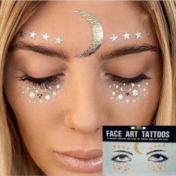 Face Art Tattoos Sproet 3: Maan, Sterren + Stipjes, Verzenden, Nieuw