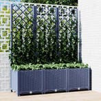 vidaXL Plantenbak met latwerk 120x40x136 cm polypropeen, Verzenden, Nieuw