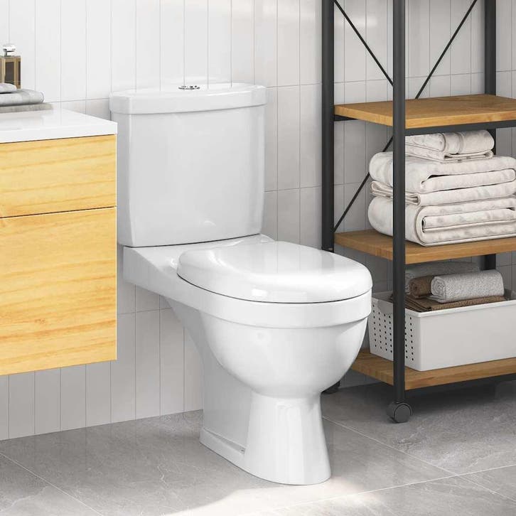 vidaXL Toilet met stortbak wit, Doe-het-zelf en Bouw, Sanitair, Nieuw, Verzenden
