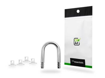U-Bocht RVS Tubing Connector + 4x zuignappen, Dieren en Toebehoren, Verzenden, Nieuw