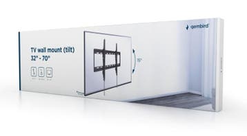 Gembird tv muurbeugel muur ophang beugel kantelbaar 32-70 in, Audio, Tv en Foto, Verzenden, Nieuw