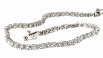 Zonder minimumprijs - Armband - 14 karaat Witgoud - 5.00ct.