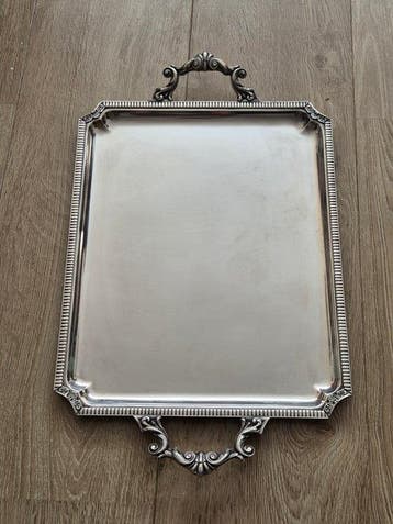 Wiskemann Co - Plateau - Grand plateau de service antique en